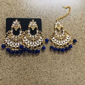 Earrings and Tikka for sale
